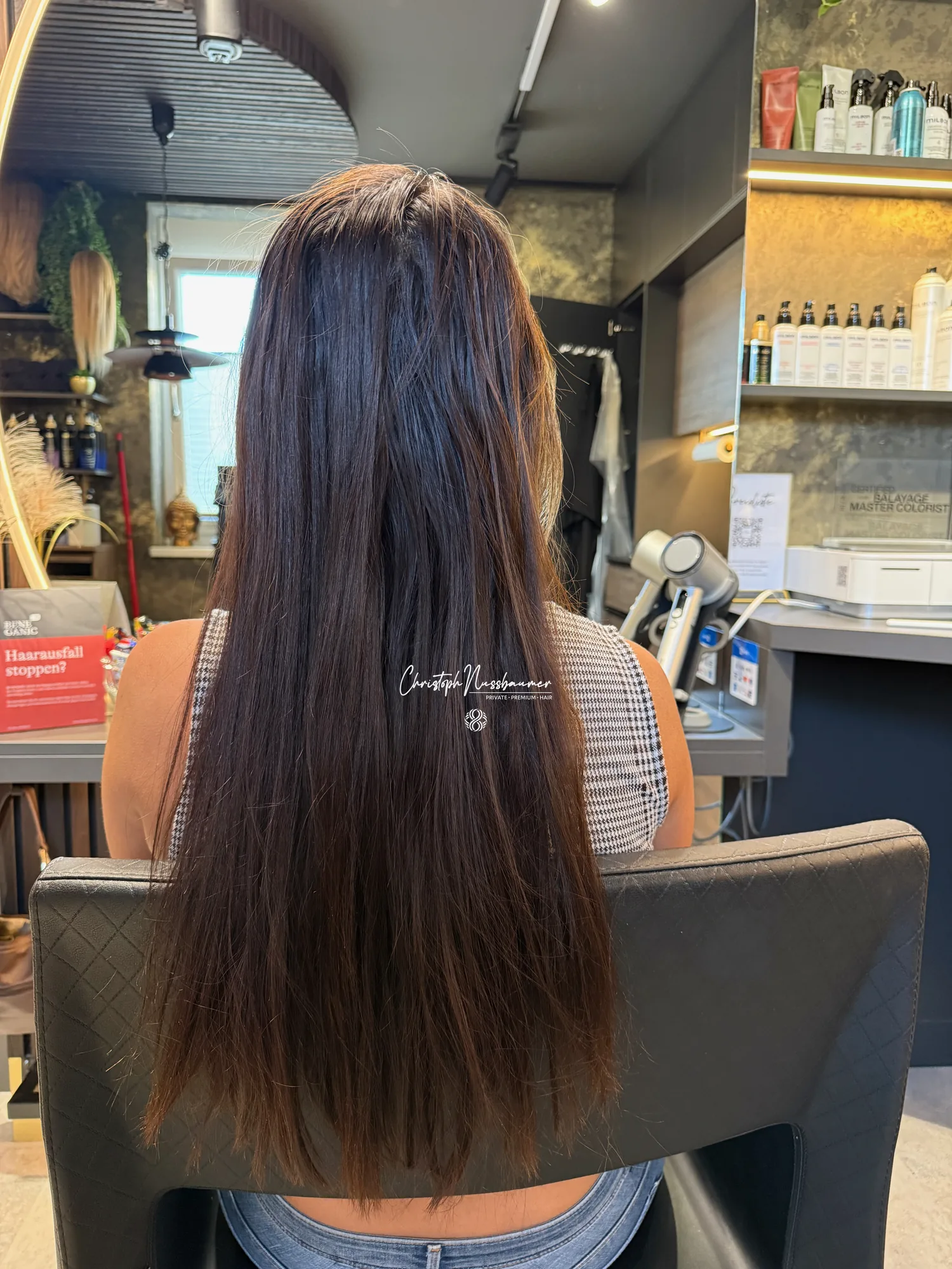 Vorher – Ausgangshaar vor der Coloration