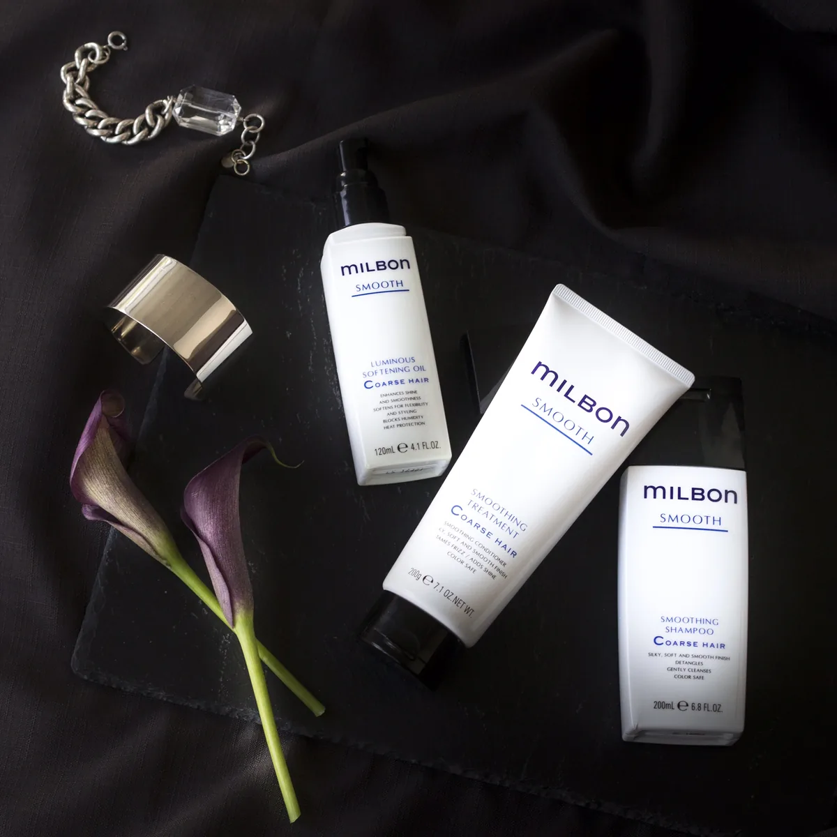 Milbon Signature Line – die Systempflege (Shampoo, Treatment & Leave-In Primer) im Privatsalon St. Pölten