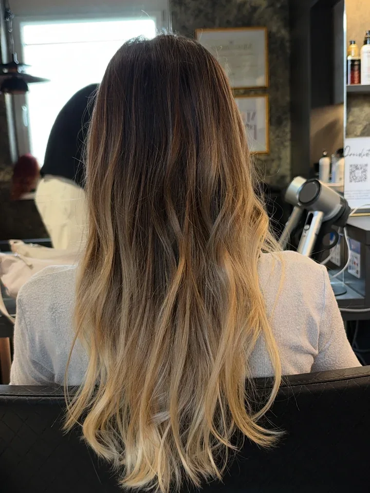 Vorher – Haar vor der Balayage